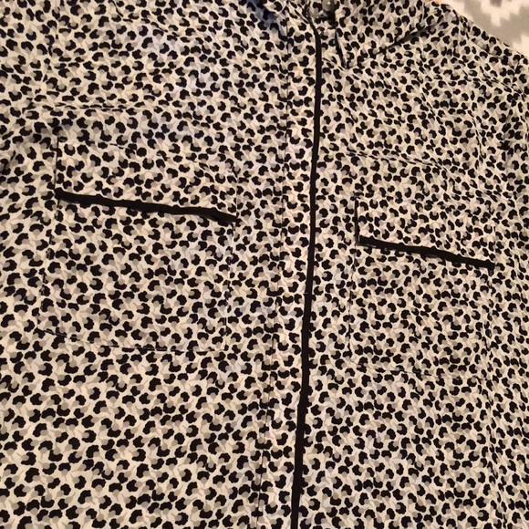 LOFT Patterned Button Down Blouse NWOT Size S - Picture 2 of 9